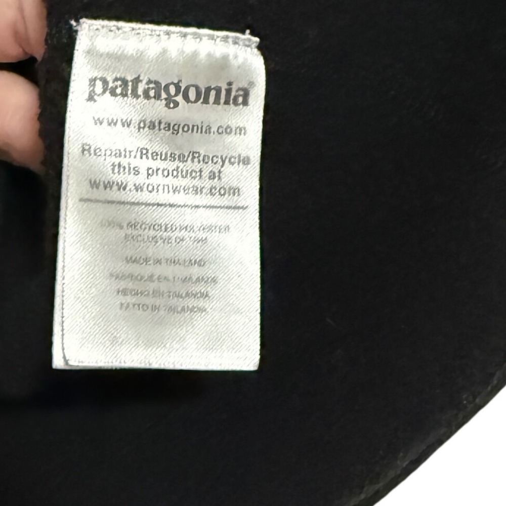 Patagonia‎ Dark Gray Ribbed Fleece Quarter Zip Pullover Women's XS - Picture 4 of 7